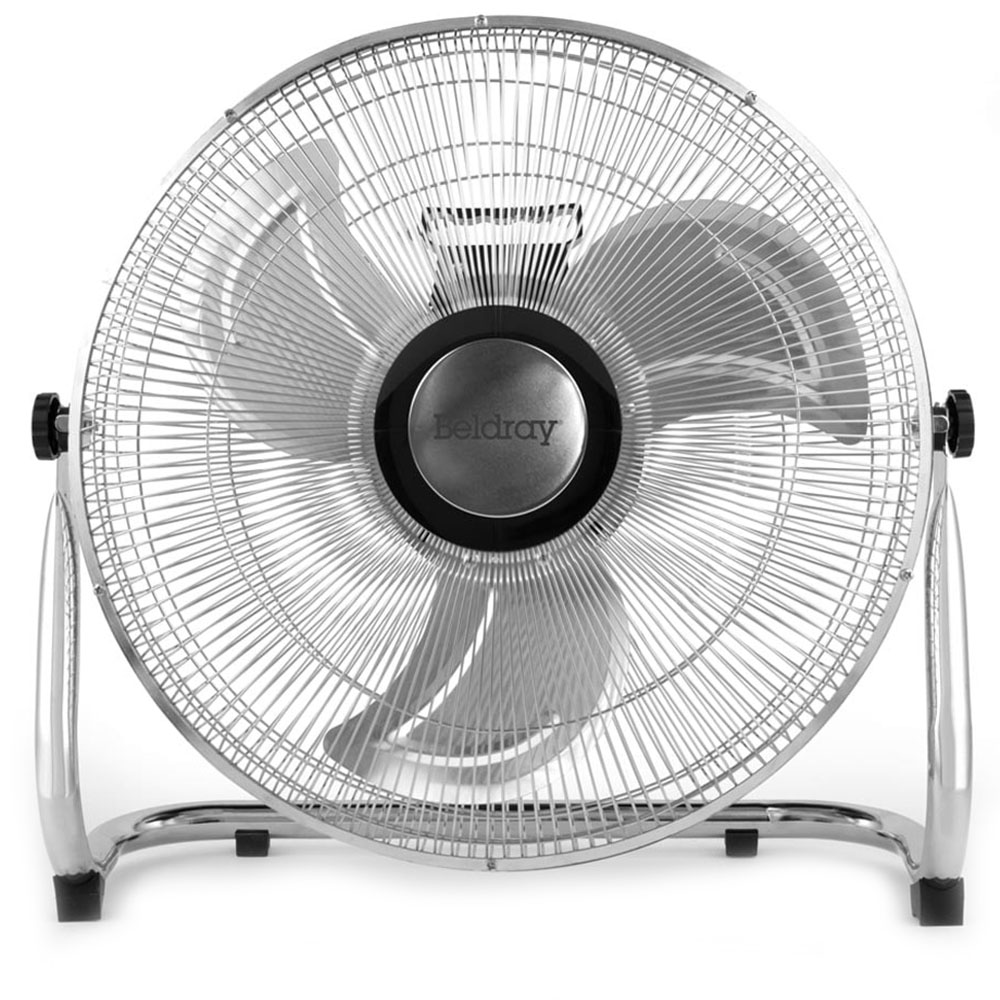 Beldray White High Velocity Floor Fan 16 inch Image 1
