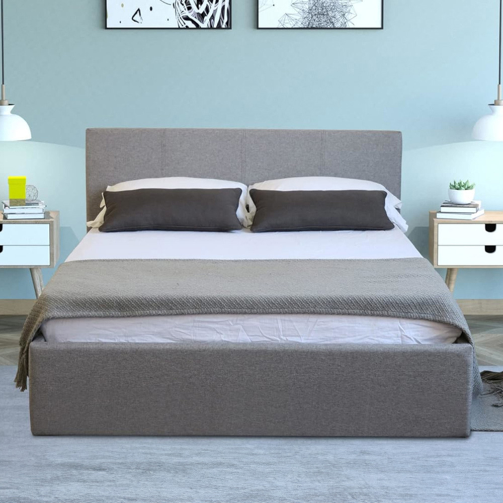 Home Treats King Size Grey Ottoman Bed Image 6