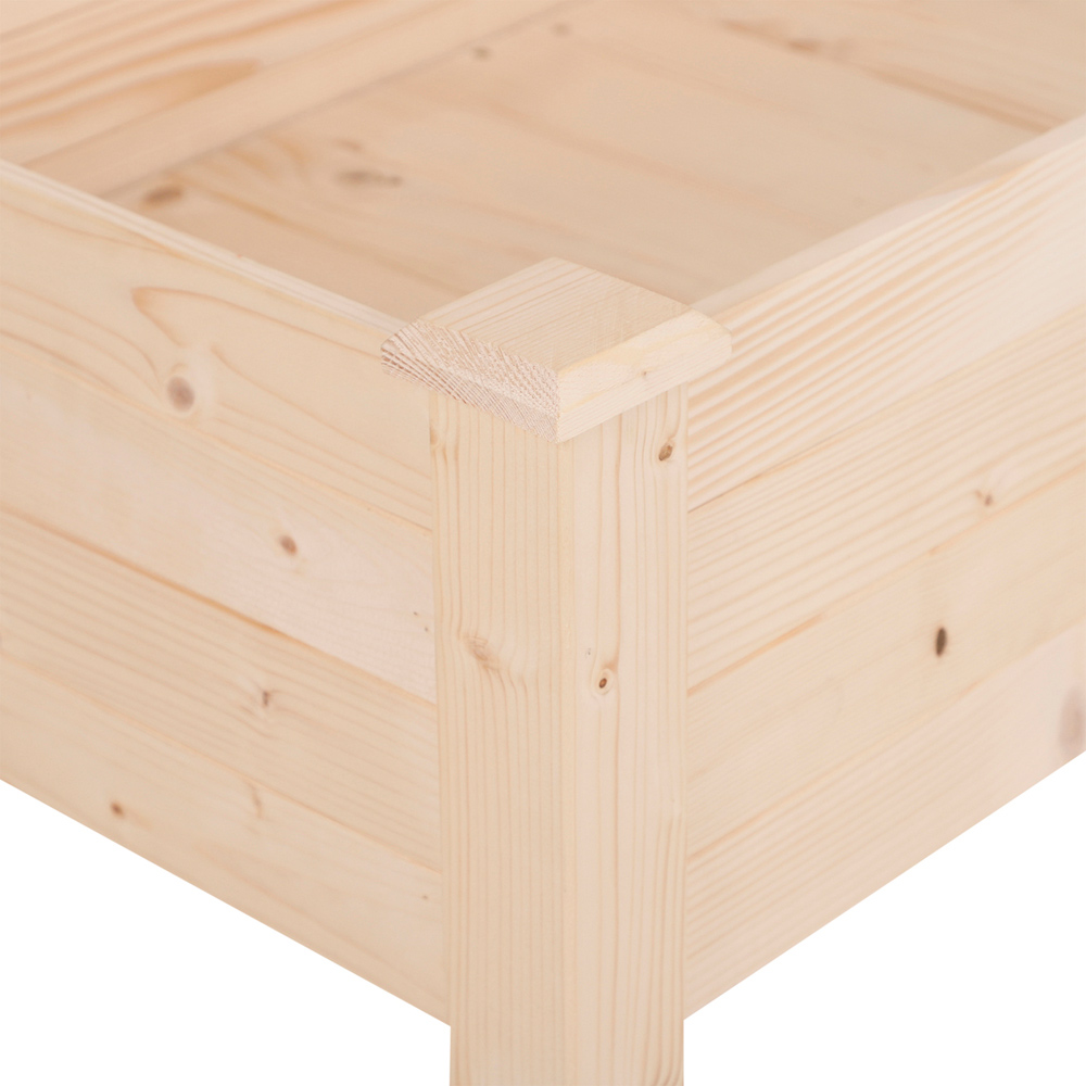 Outsunny Wooden Outdoor Raised Planter Box Image 4