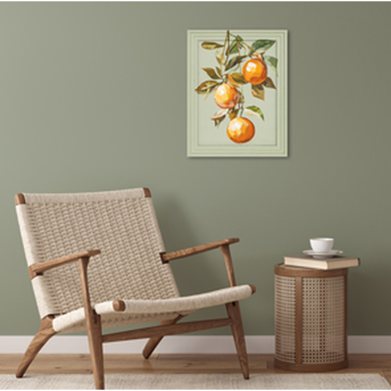 Mediterranean Fruit Painted Framed Art Image 3