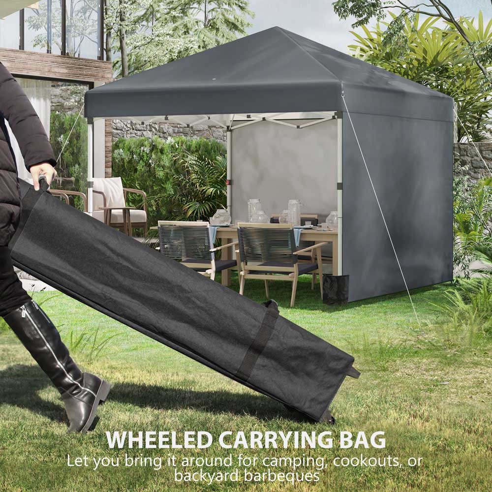 Outsunny 3x3m Pop Up Gazebo Grey Image 5