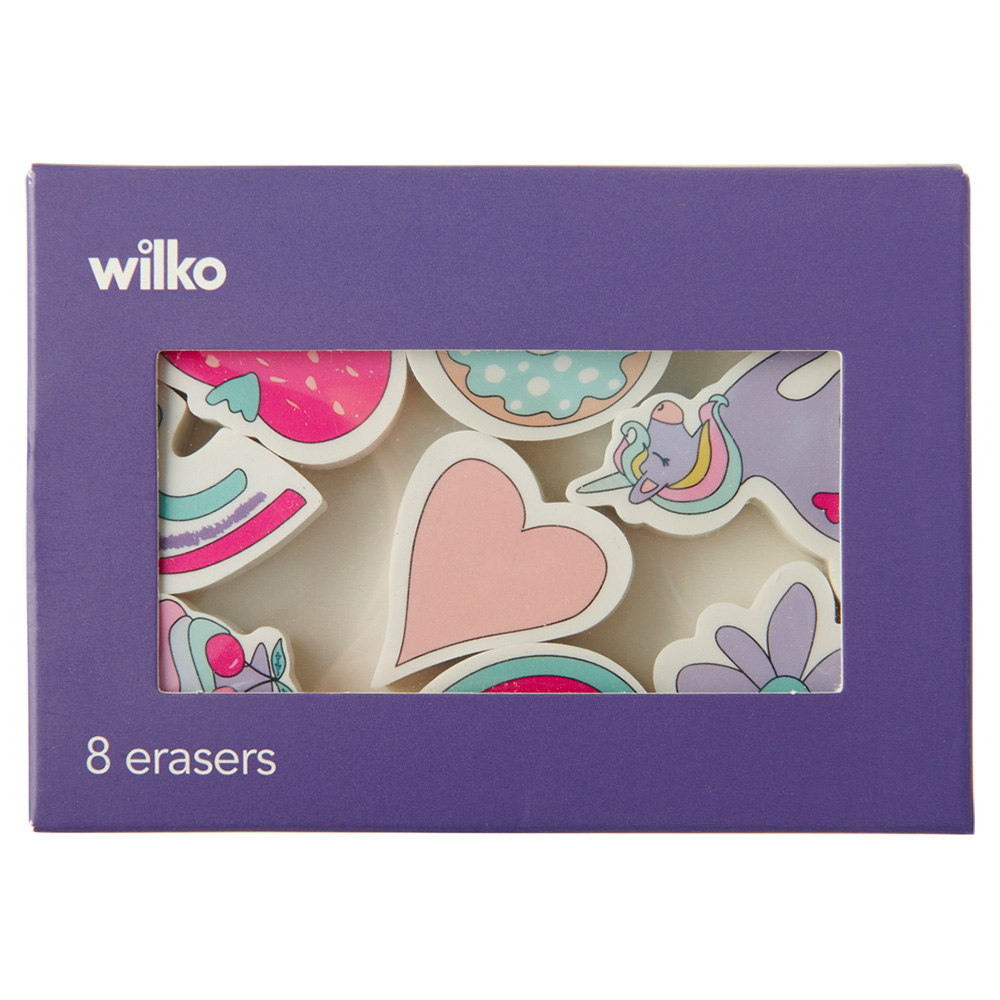 Wilko Shaped Erasers 8 Pack Image 3