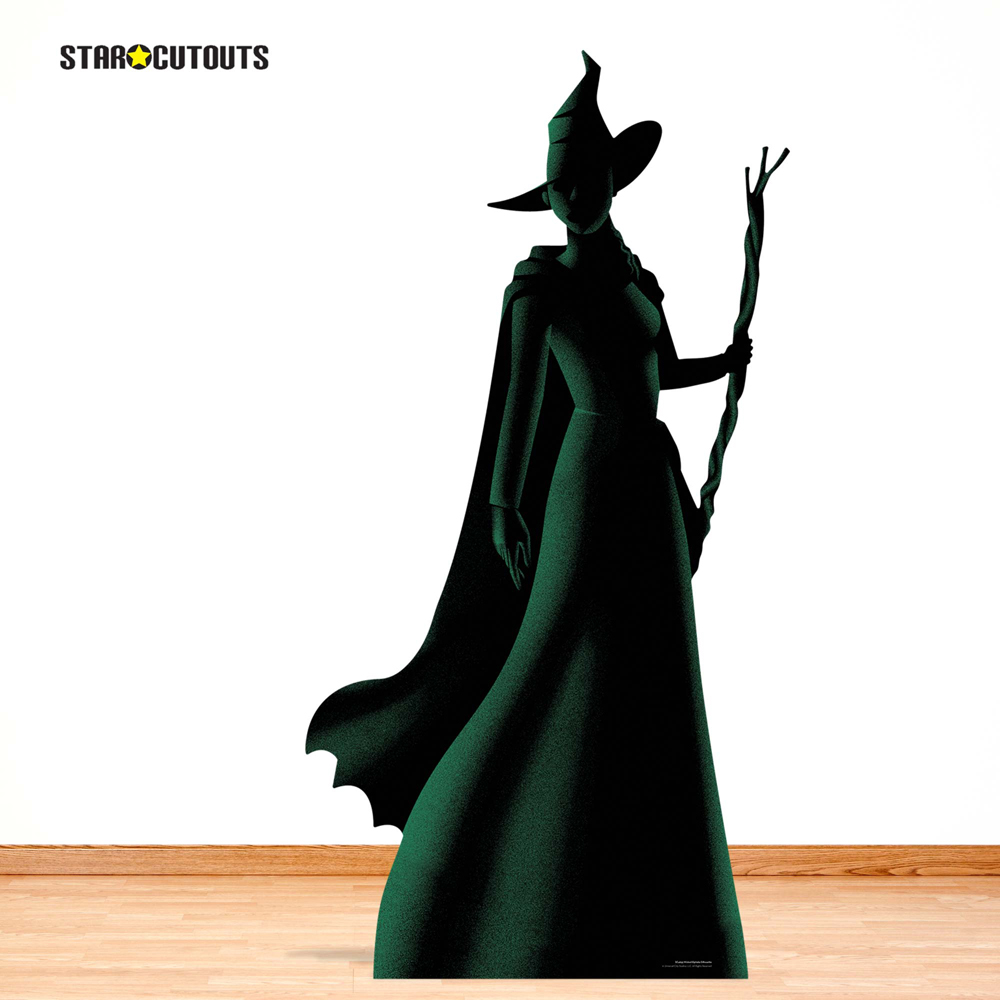 Star Cutouts Wicked Elphaba Witch Green and Black Silhouette Cardboard Cutout 163 x 85cm Image 4