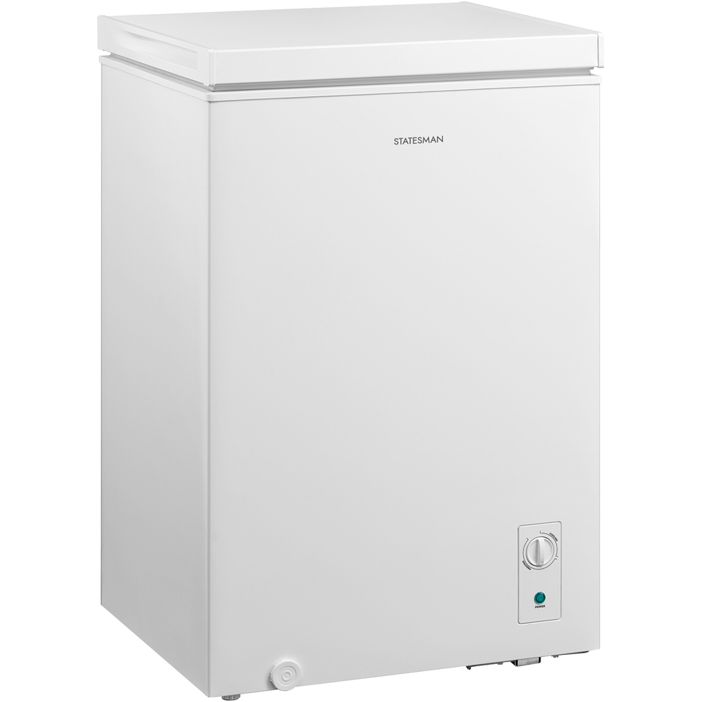 Statesman White 99L Chest Freezer Image 1