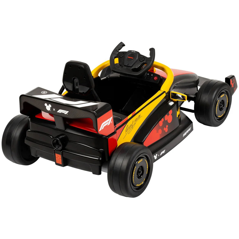 Huffy Kids Red Disney Mickey Mouse Ride-On Remote Control F1 Car 12V Image 4