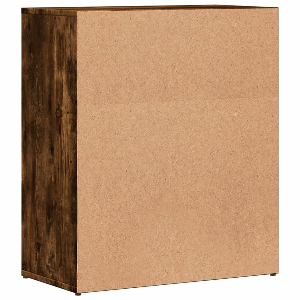 vidaXL 2 Door Smoked Oak Sideboard Image 7