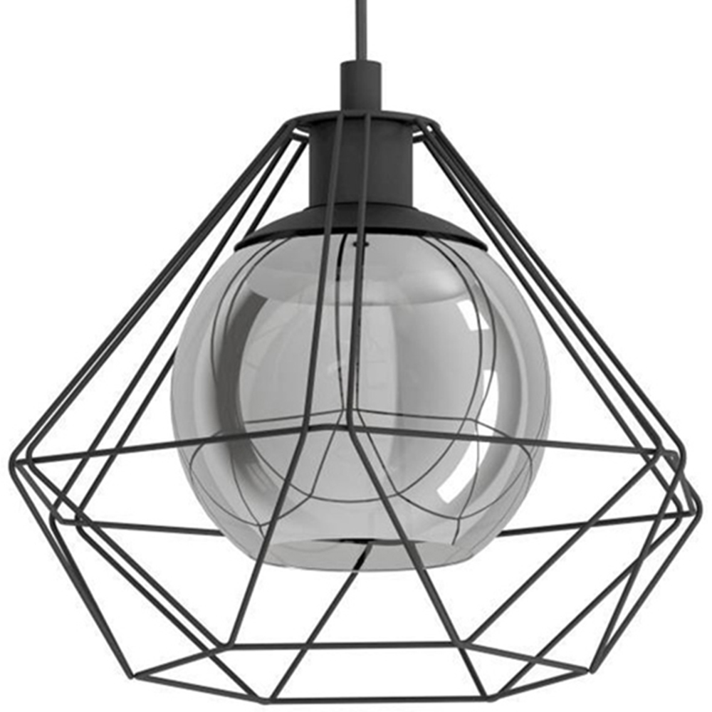 EGLO Vernham Black Geometric Pendant Light Image 3