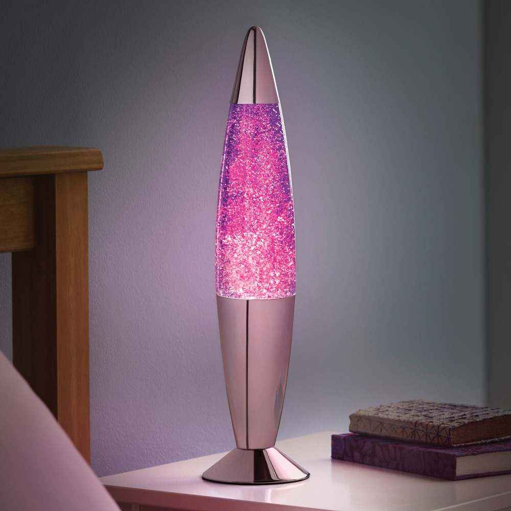Global Gizmos Purple Glitter Lava Lamp 16 inch Image 2