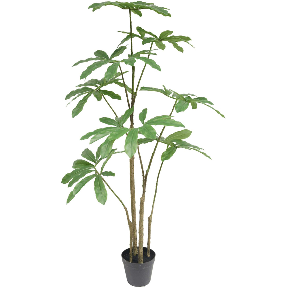 Botanik Dwarf Umbrella Artificial Tree in Pot 4ft Image 1
