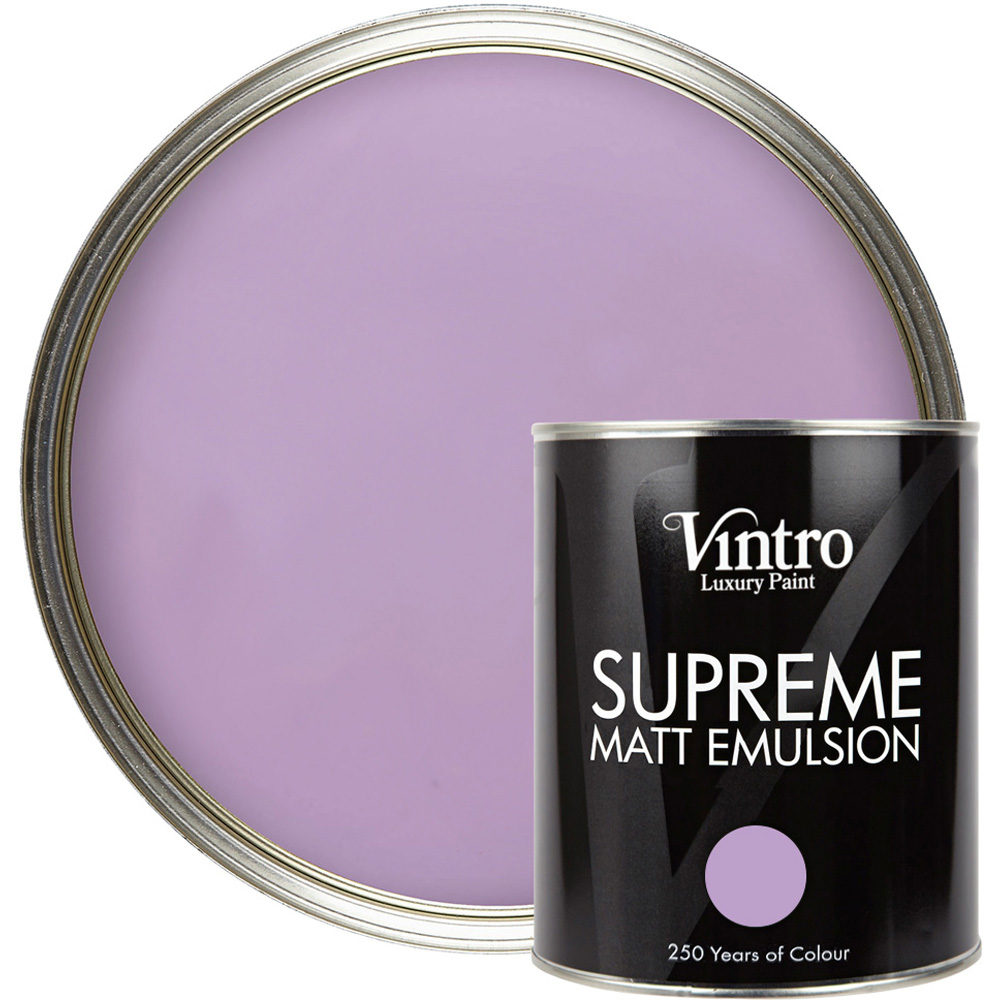 Vintro Paint Dames Violet Matt Emulsion Interior Paint 1L Image 1