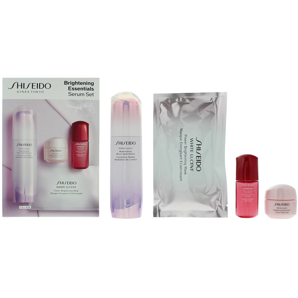 Shiseido Brightening Essentials Serum 50ml 4 Piece Gift Set Image
