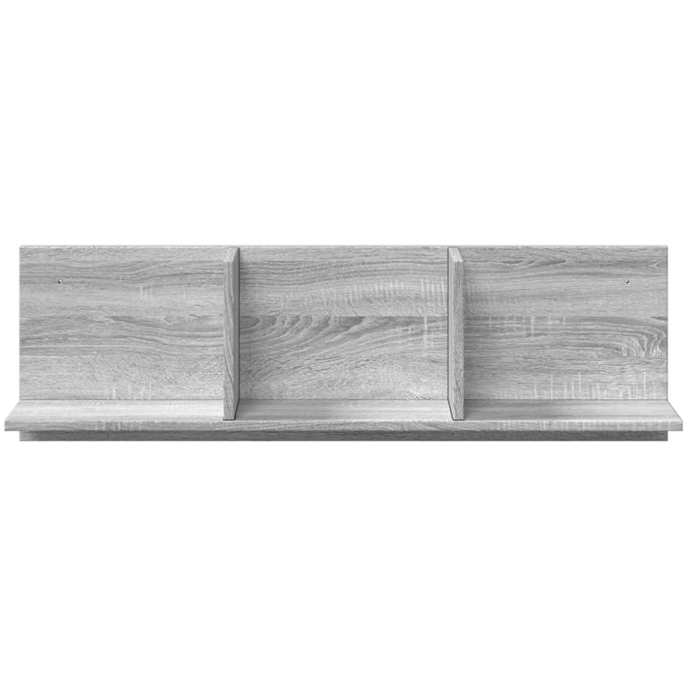 vidaXL 3 Shelf Grey Sonoma Wall Cabinet Image 3
