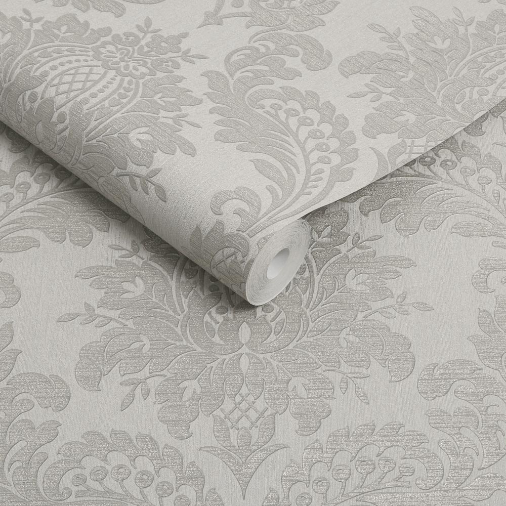 Boutique Archive Damask Taupe Wallpaper Image 2