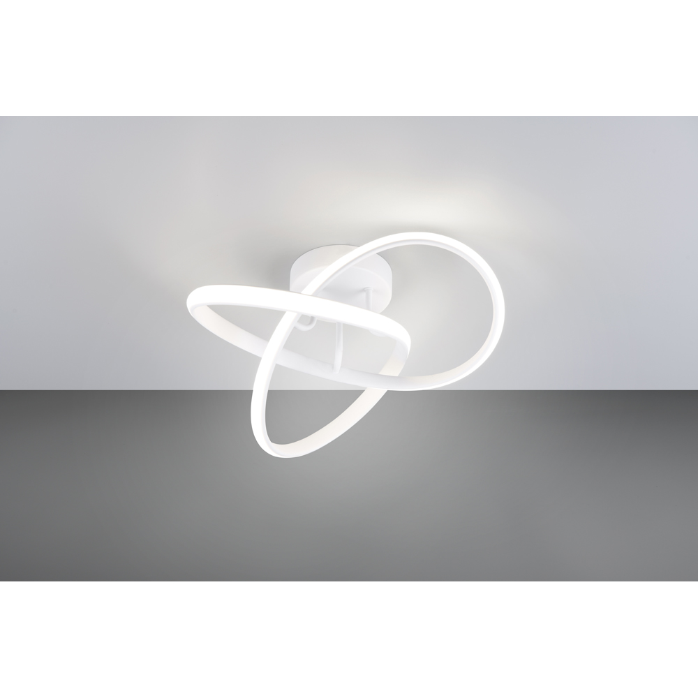 TRIO Meo Matt White LED Ceiling Light Image 2