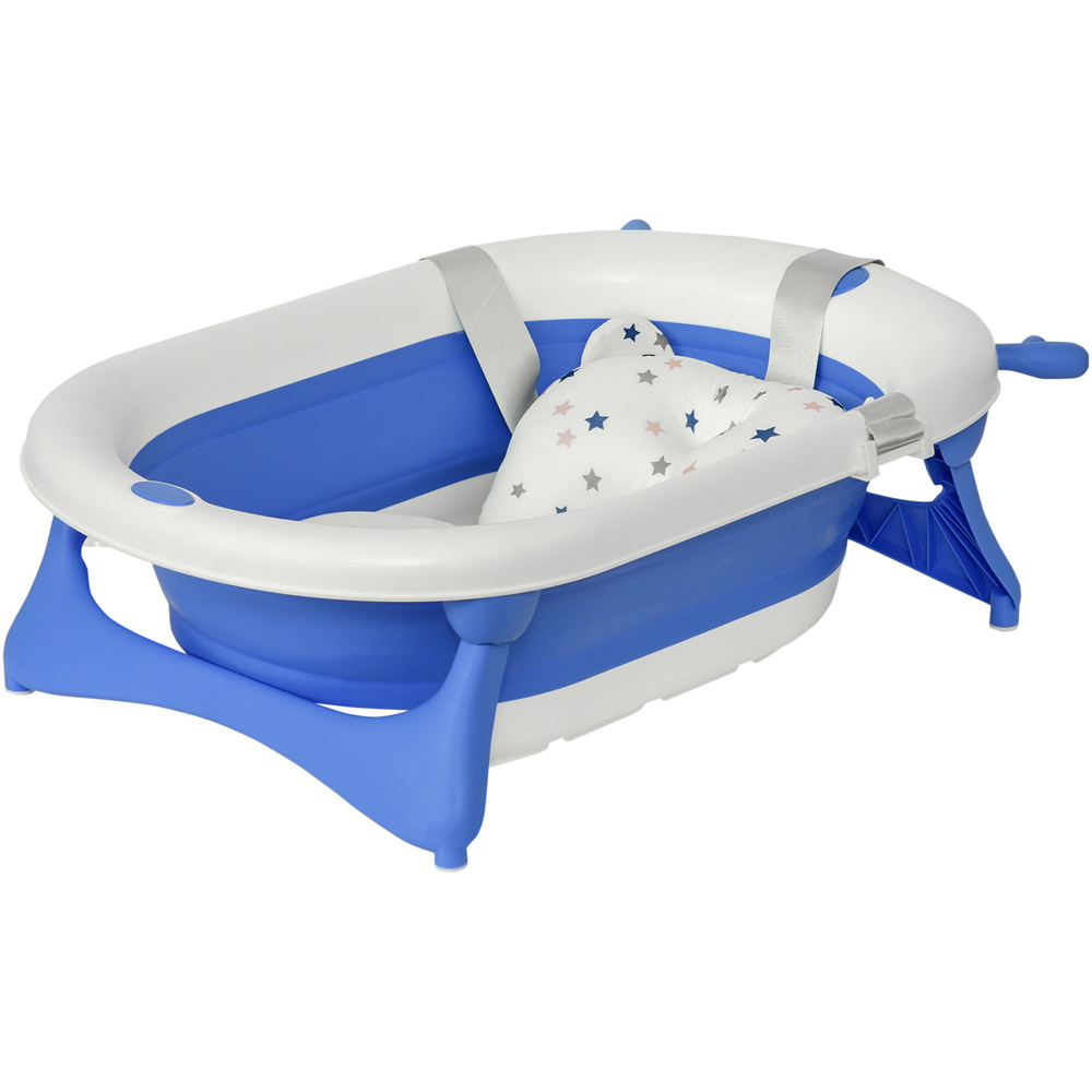 Portland Blue Baby Foldable Bath Tub Image 1