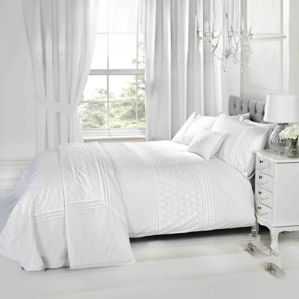 Rapport Home Everdean Boudoir White Cushion Cover Image 1