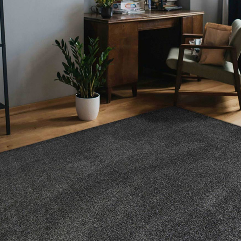 Relay Charcoal Rug 100 X 150cm Wilko