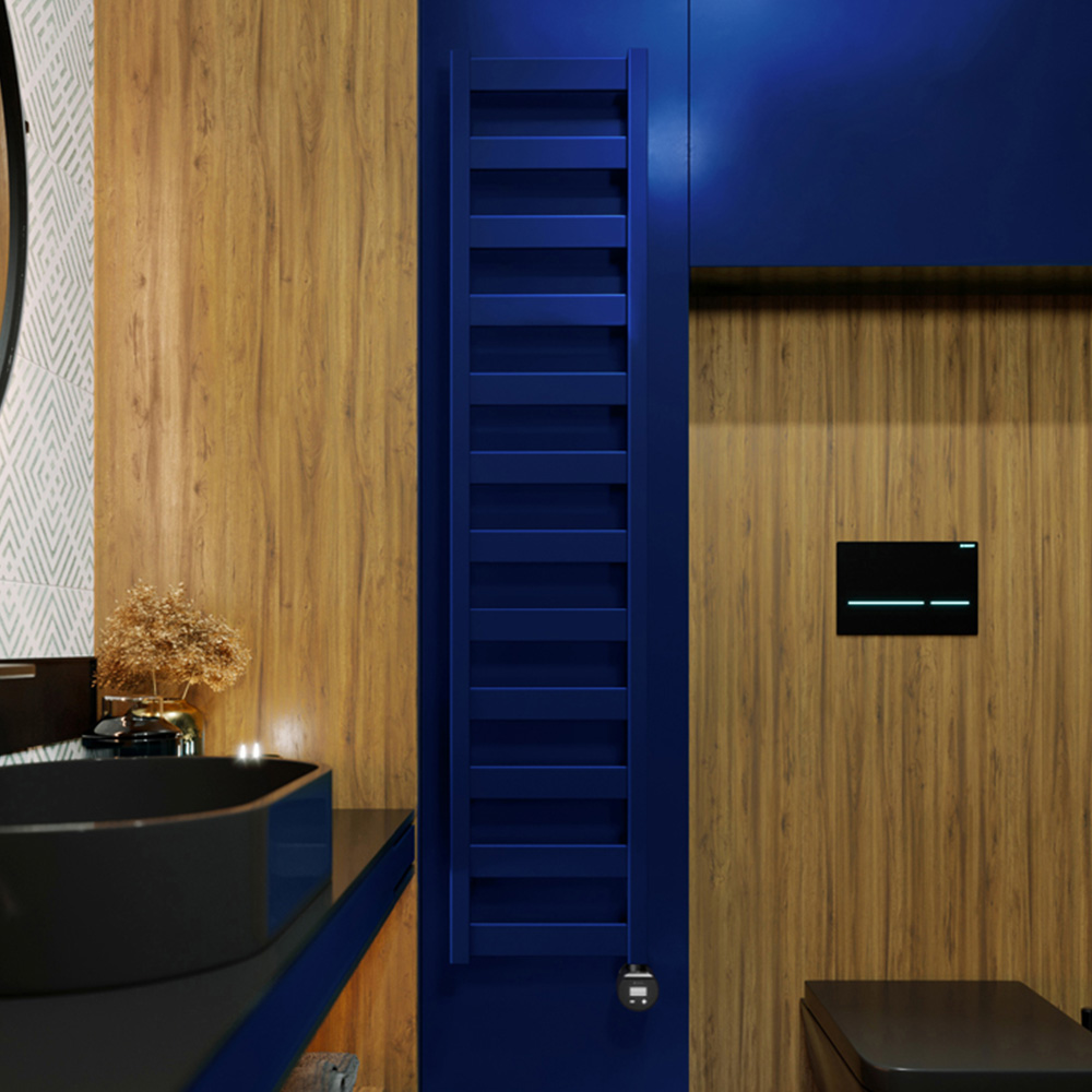 Terma Vivo Denim Electric Towel Rail with VEO Element Controller 1390 x 300mm Image 6