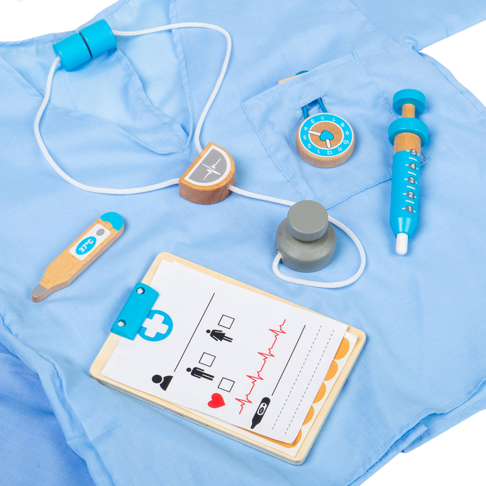 Bigjigs Toys Medic Dress Up Blue Image 4