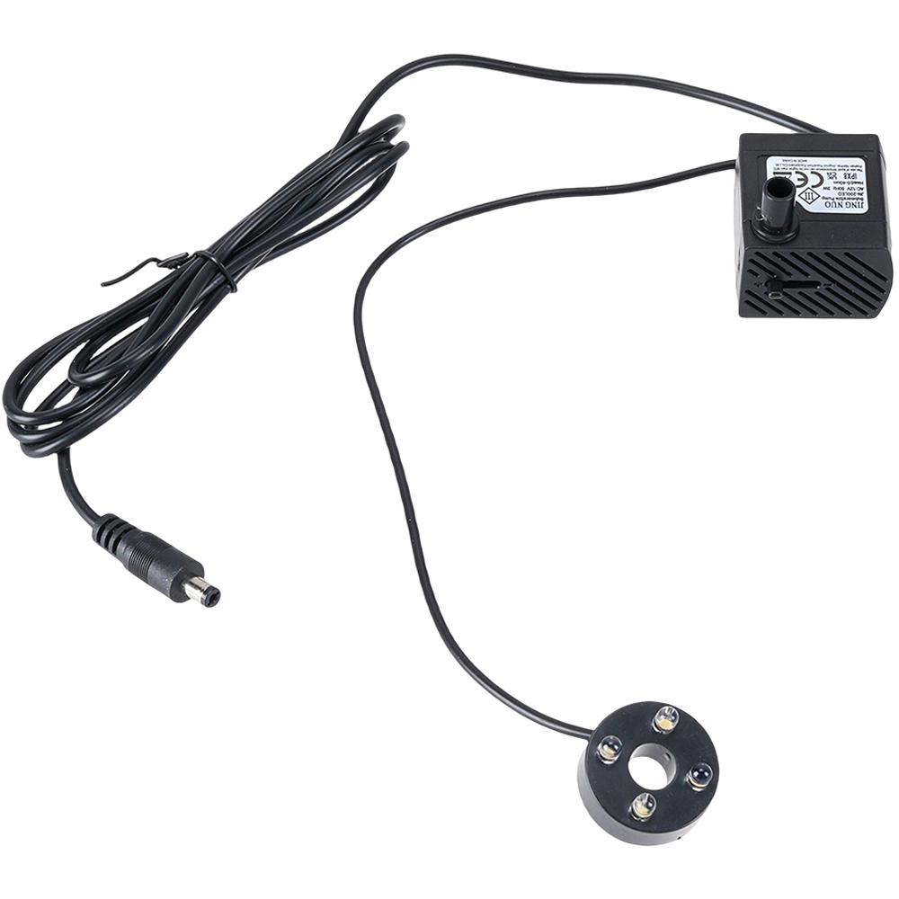 Living and Home LED Light Central Sphere Streamlined Water Fountain Image 3