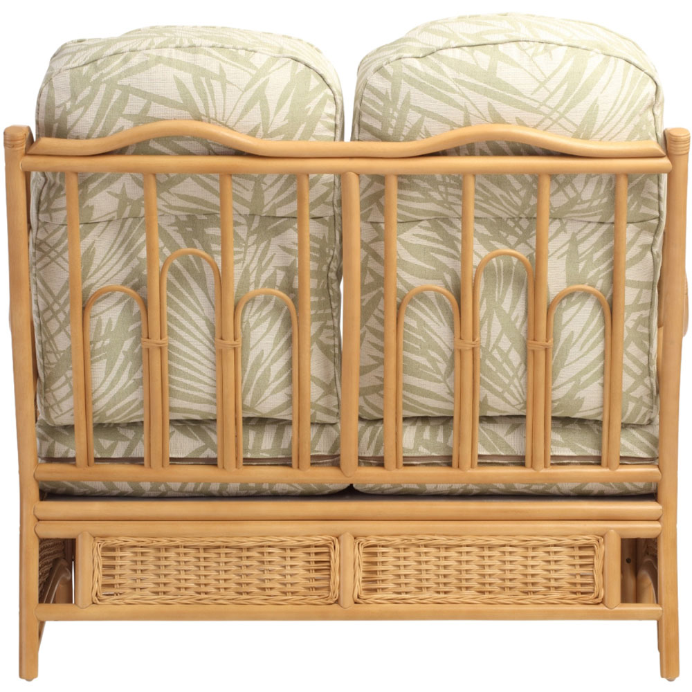 Desser Furniture Vale 2 Seater Light Oak Tropical Sofa Image 5