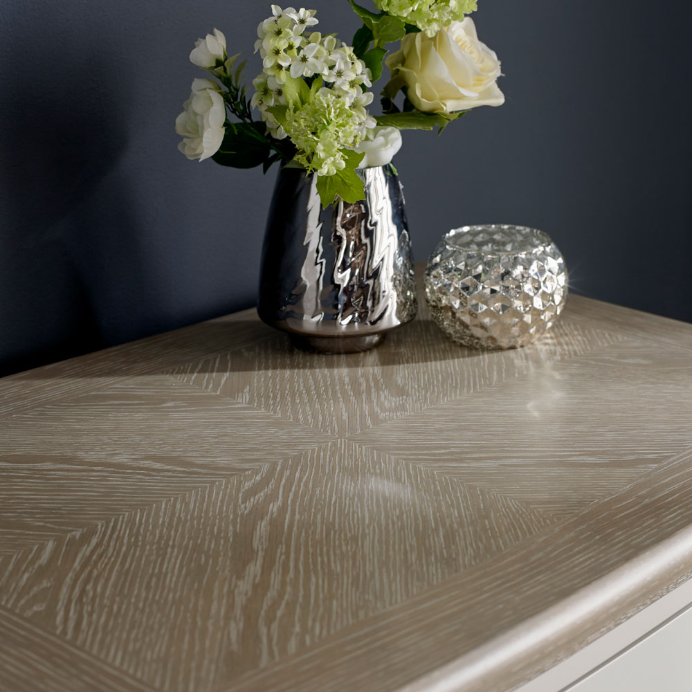 Bentley Designs Montreux 2 Drawer Grey Washed Oak and Soft Grey Dressing Table Image 6