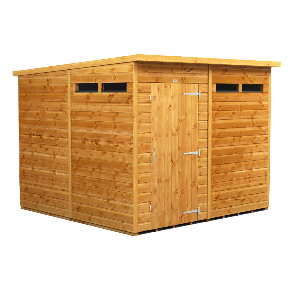 Power Sheds 8 x 8ft Pent Security Shed Image 1