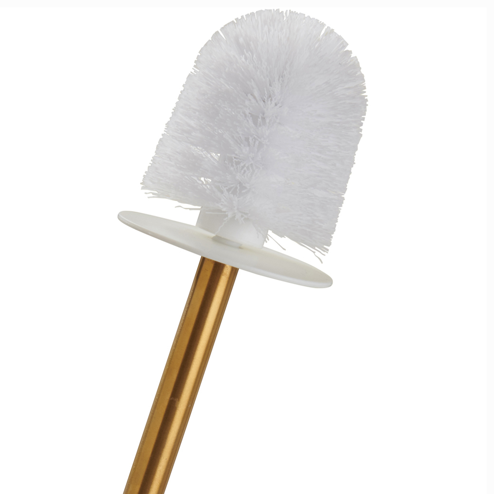 Wilko Cream Toilet Brush with Gold Effect Handle Wilko