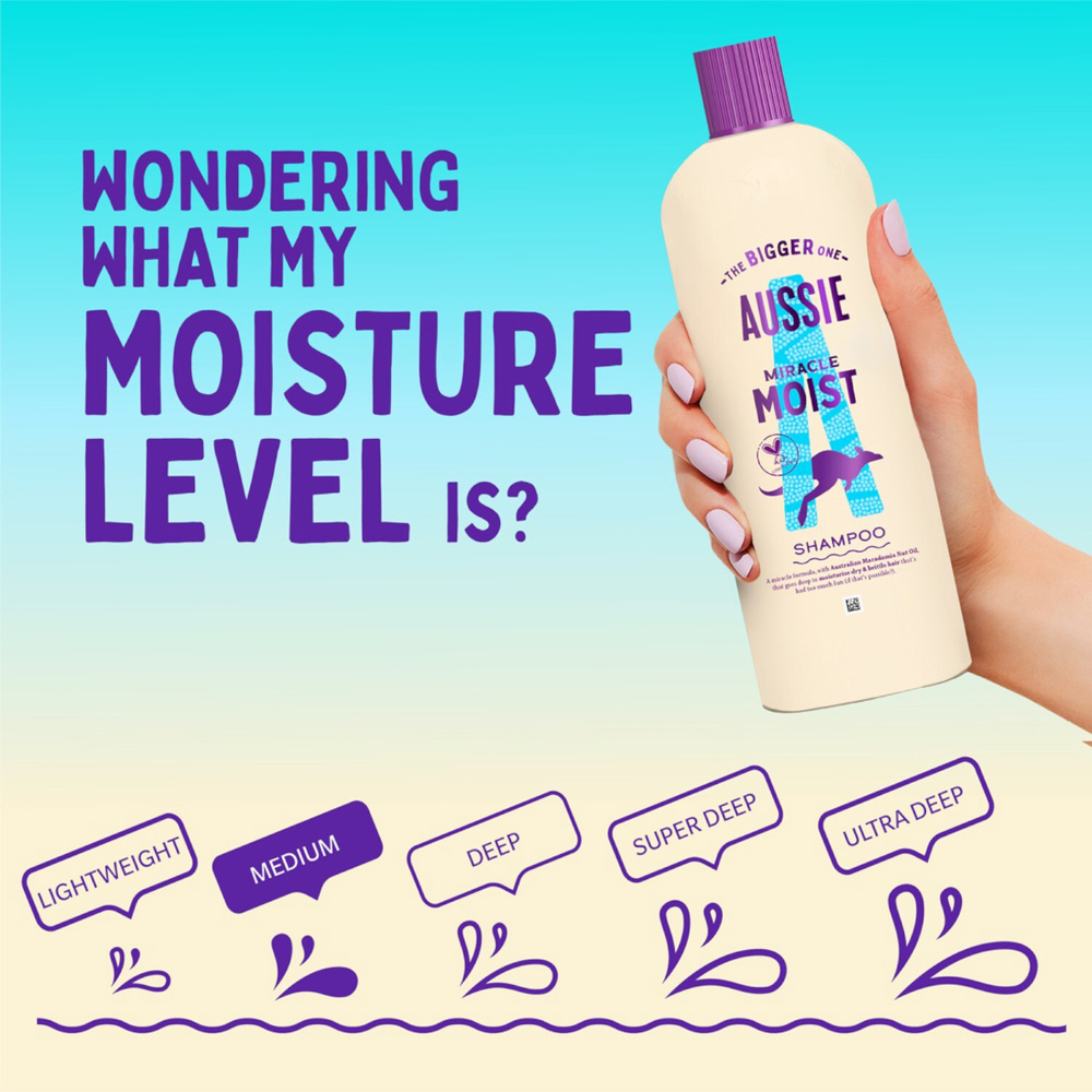 Aussie Miracle Moist Macadamia Nut Shampoo Image 6