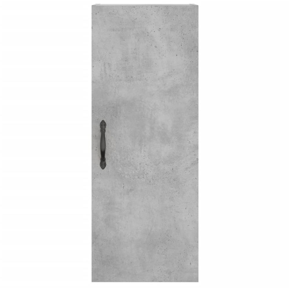 vidaXL Single Door 3 Shelf Concrete Grey Highboard Image 8