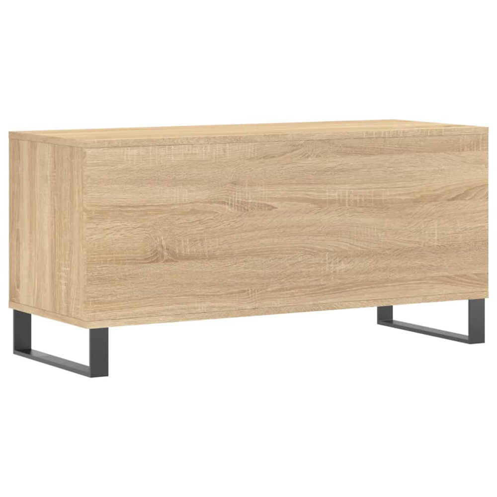 vidaXL 6 Shelf Sonoma Oak Record Cabinet Image 6