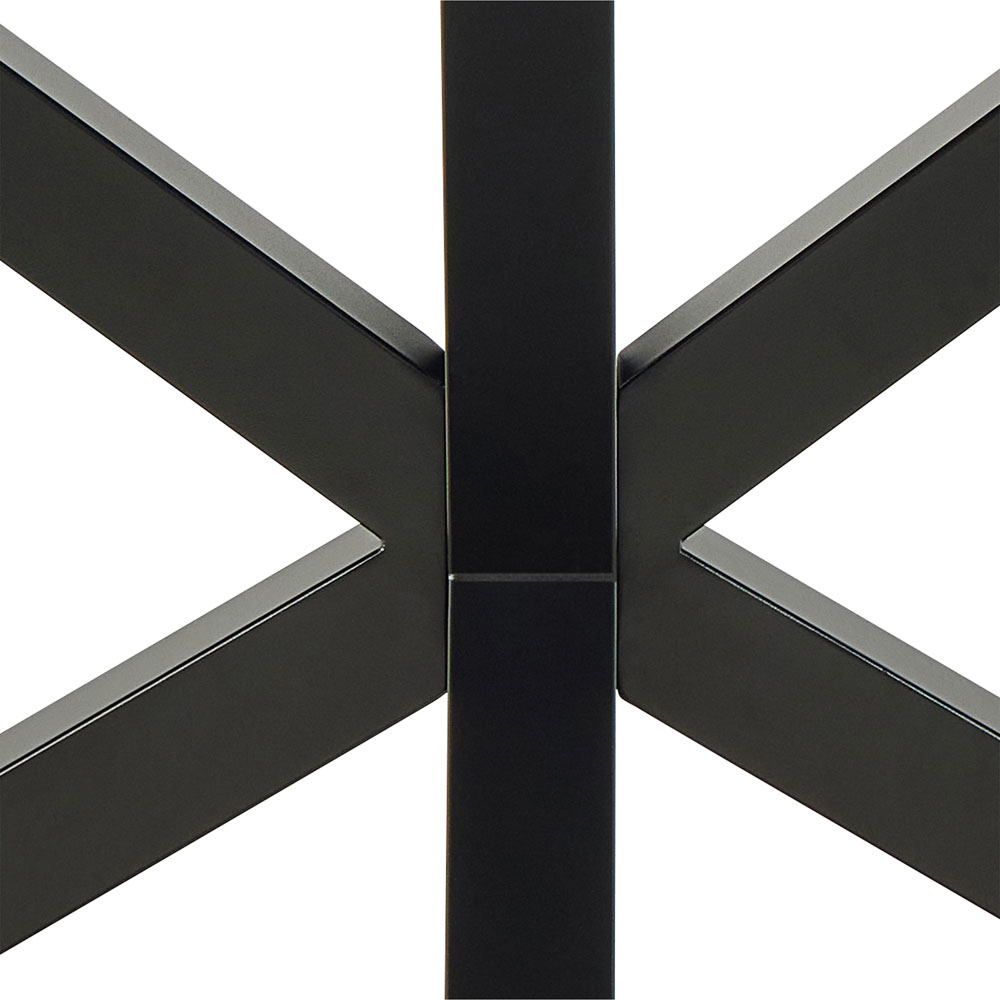 Furniture To Go Heaven 4 Seater Ceramic Rusty Brown Top Dining Table Image 6