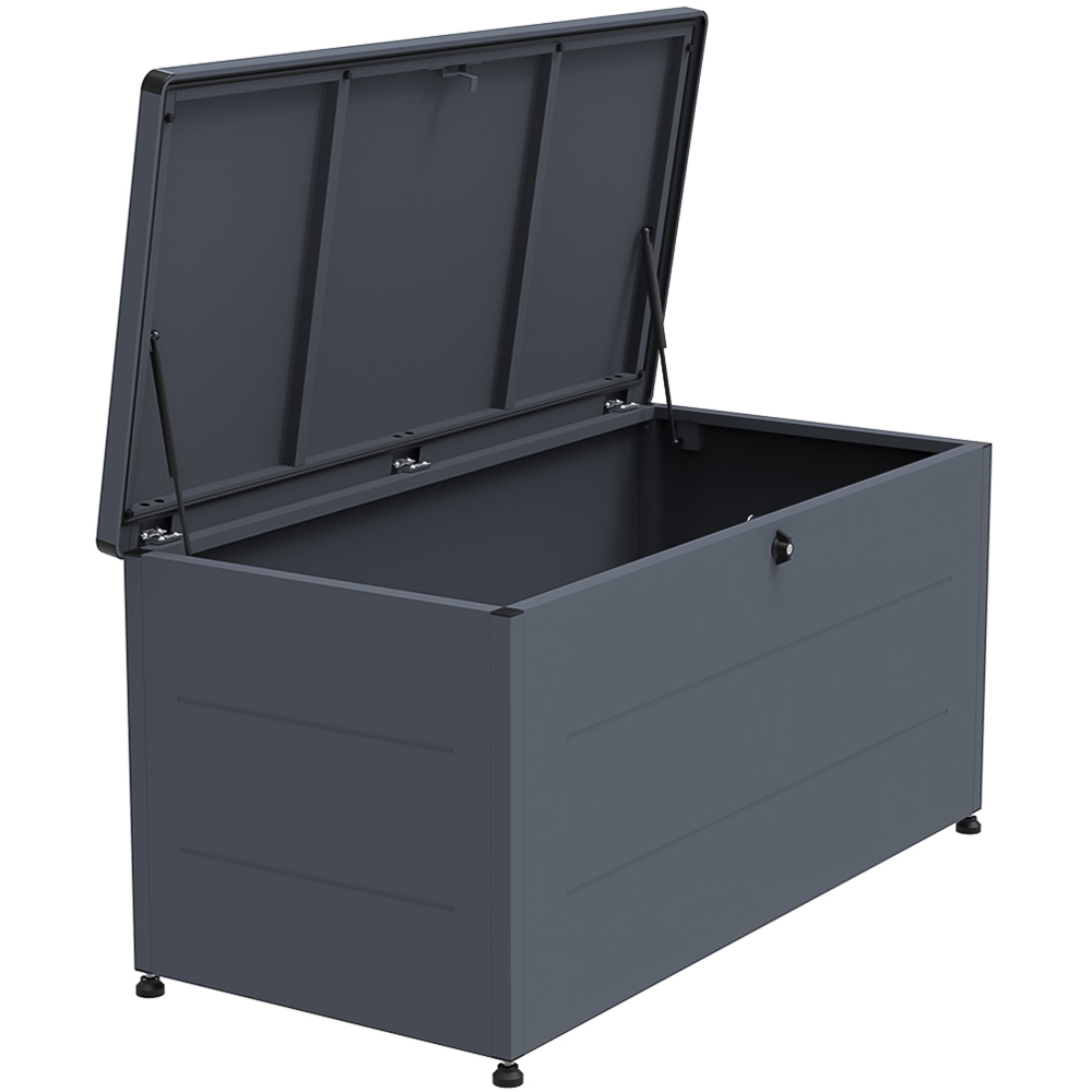 Trimetals 460L Grey Weatherproof Premium Garden Storage Box Image 4