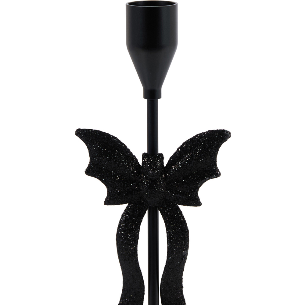 Bat Metal Candle Holder Black Image 4