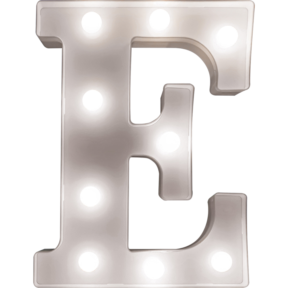 St Helens Battery Operated 3D LED Letter E Light Image 1