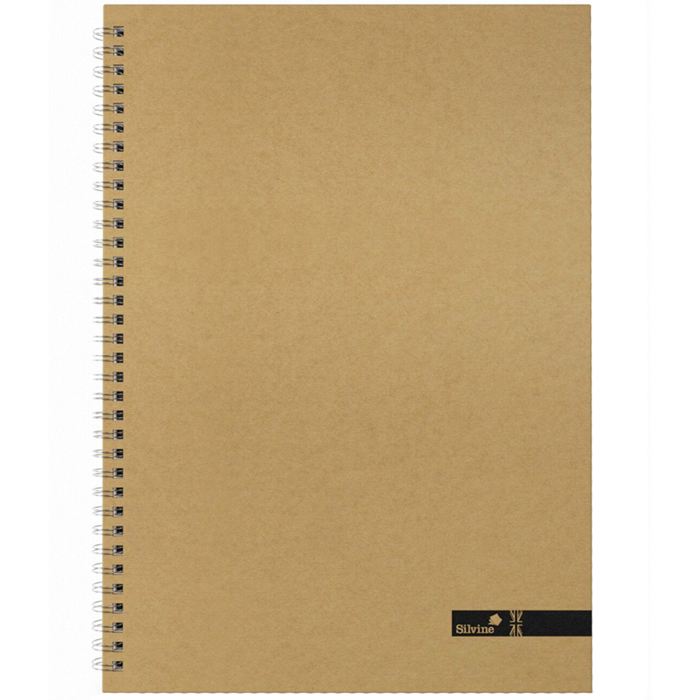 Twin Wiro Kraft Notebook - Brown / A4 Image