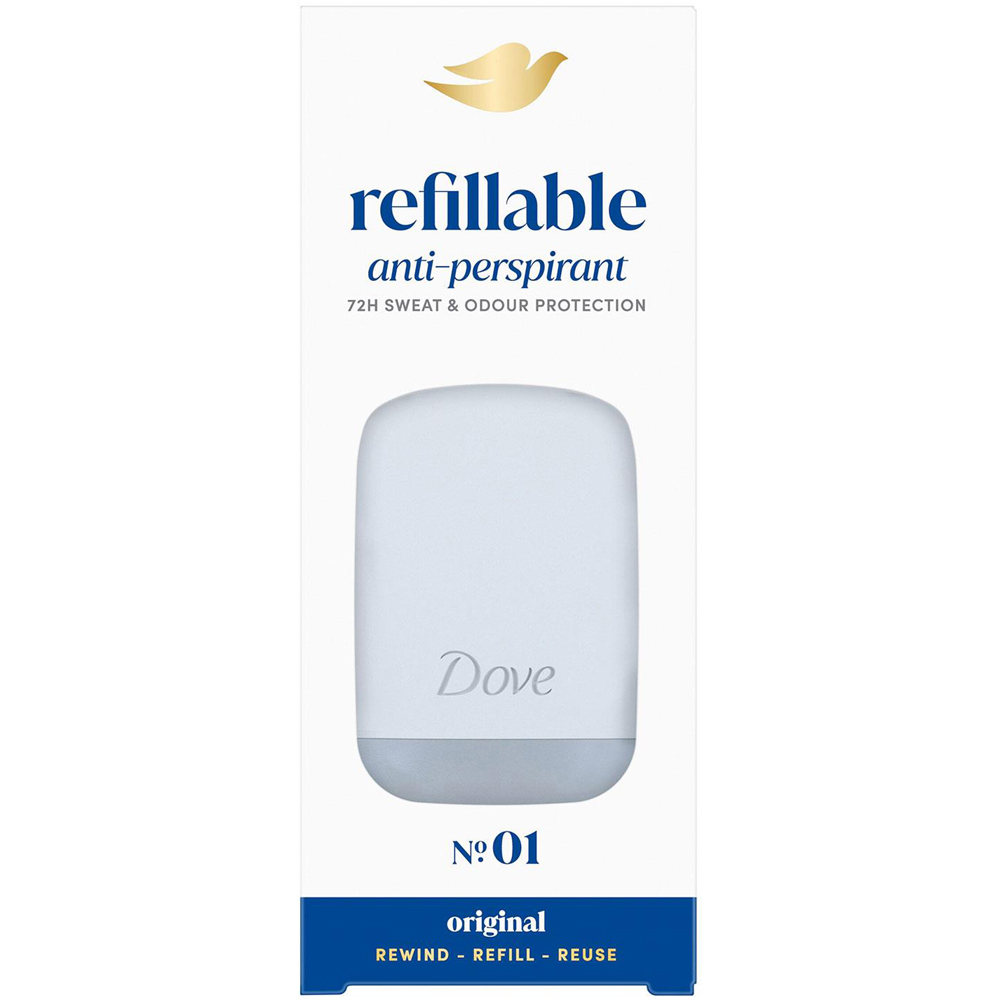 Dove No.1 Original Antiperspirant Starter Kit Case and Refill 35ml 6 Pack Image 2