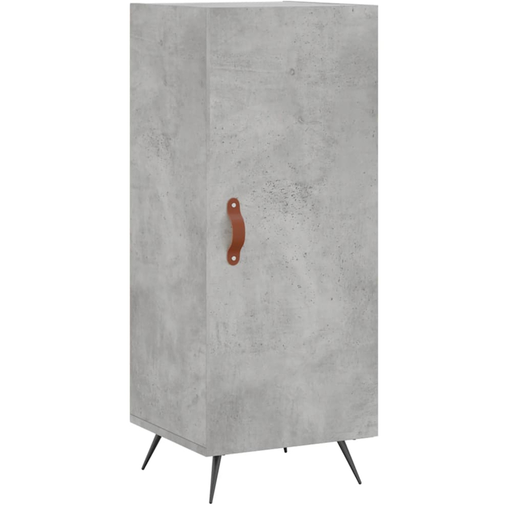 vidaXL 2 Door Concrete Grey Tall Highboard Image 5