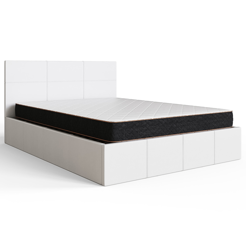 GFW King White Side Lift Ottoman Bed Image 2