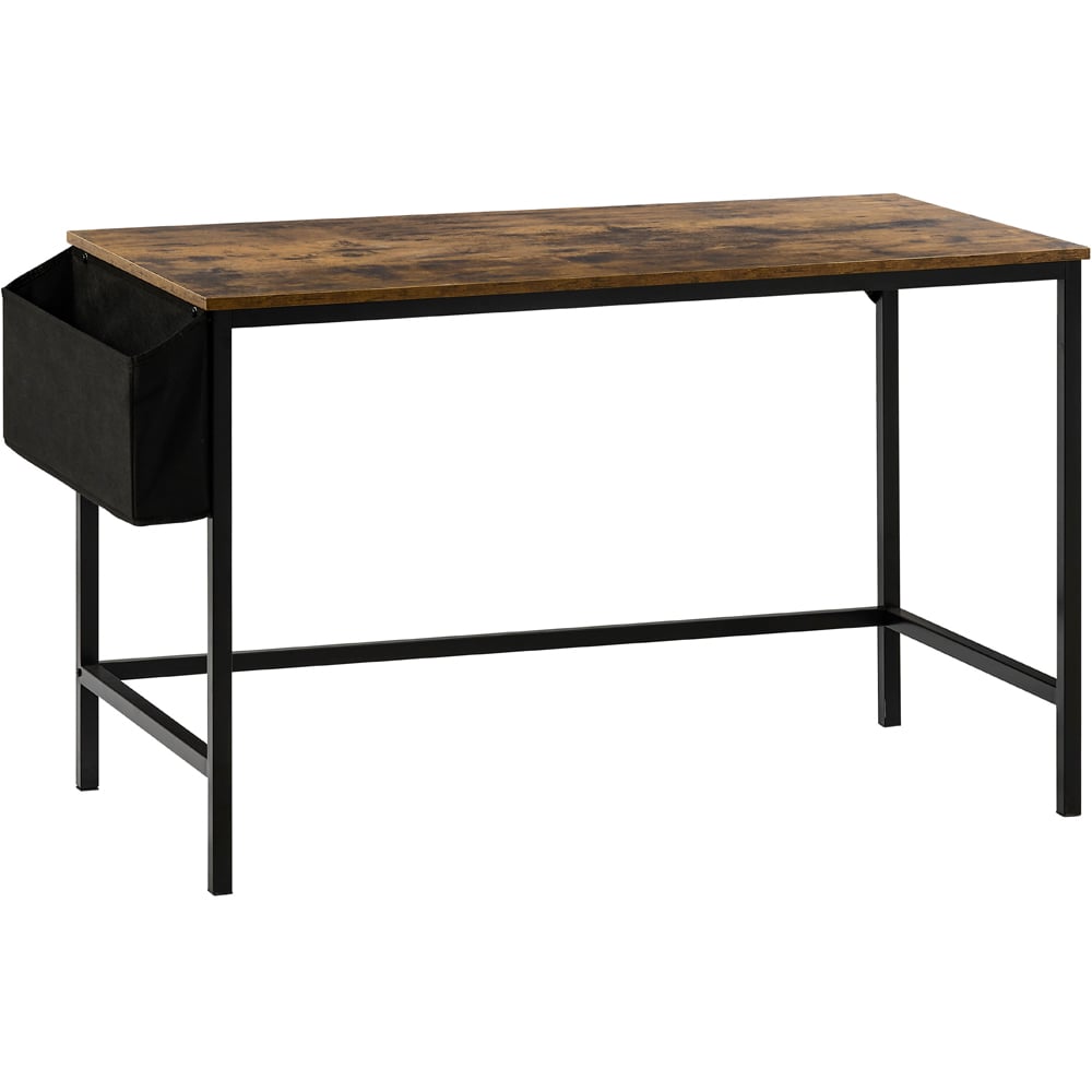 Vida Designs Brooklyn Dark Wood Large Computer Desk Image 2