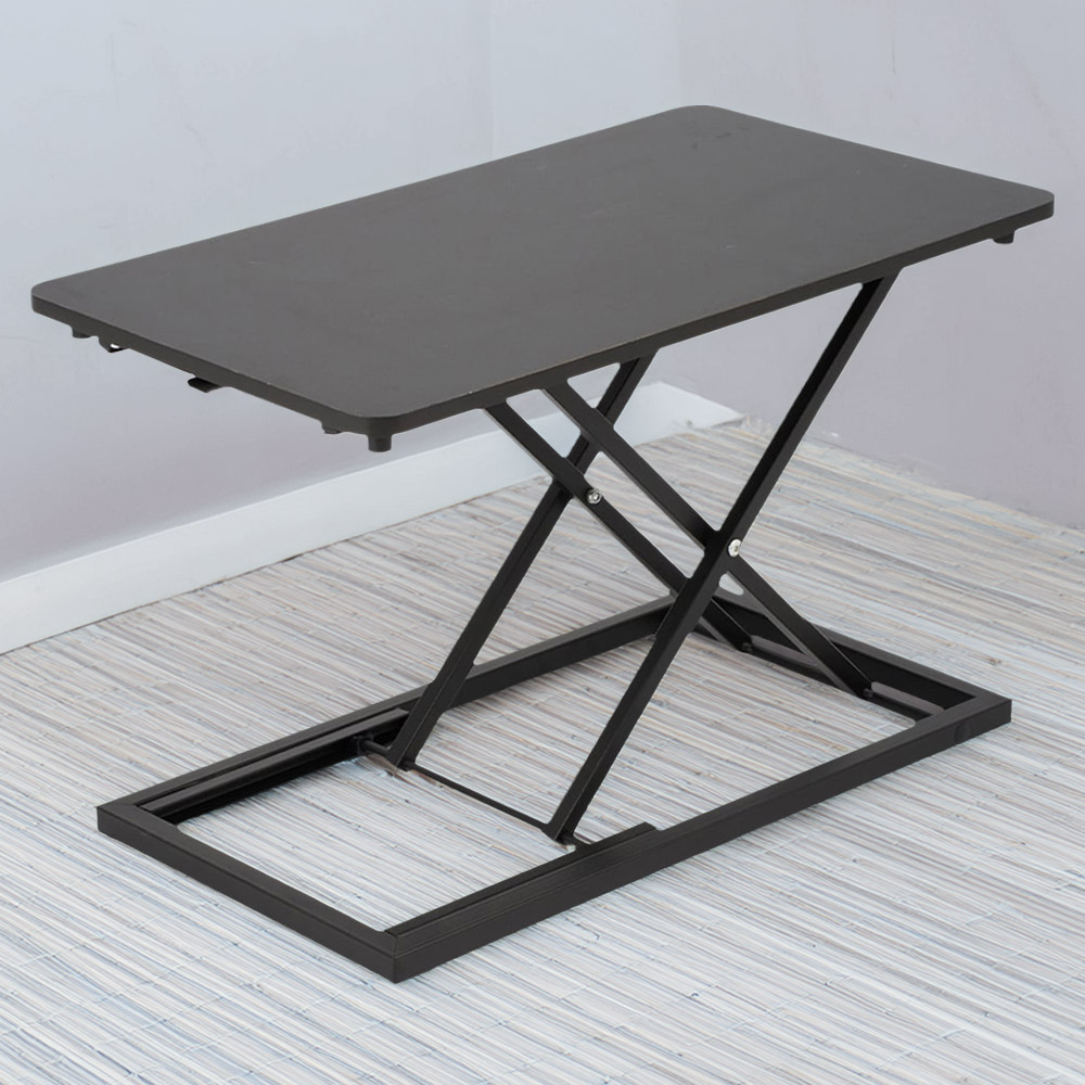 Living and Home Black Adjustable Standing Desk Converter Image 1
