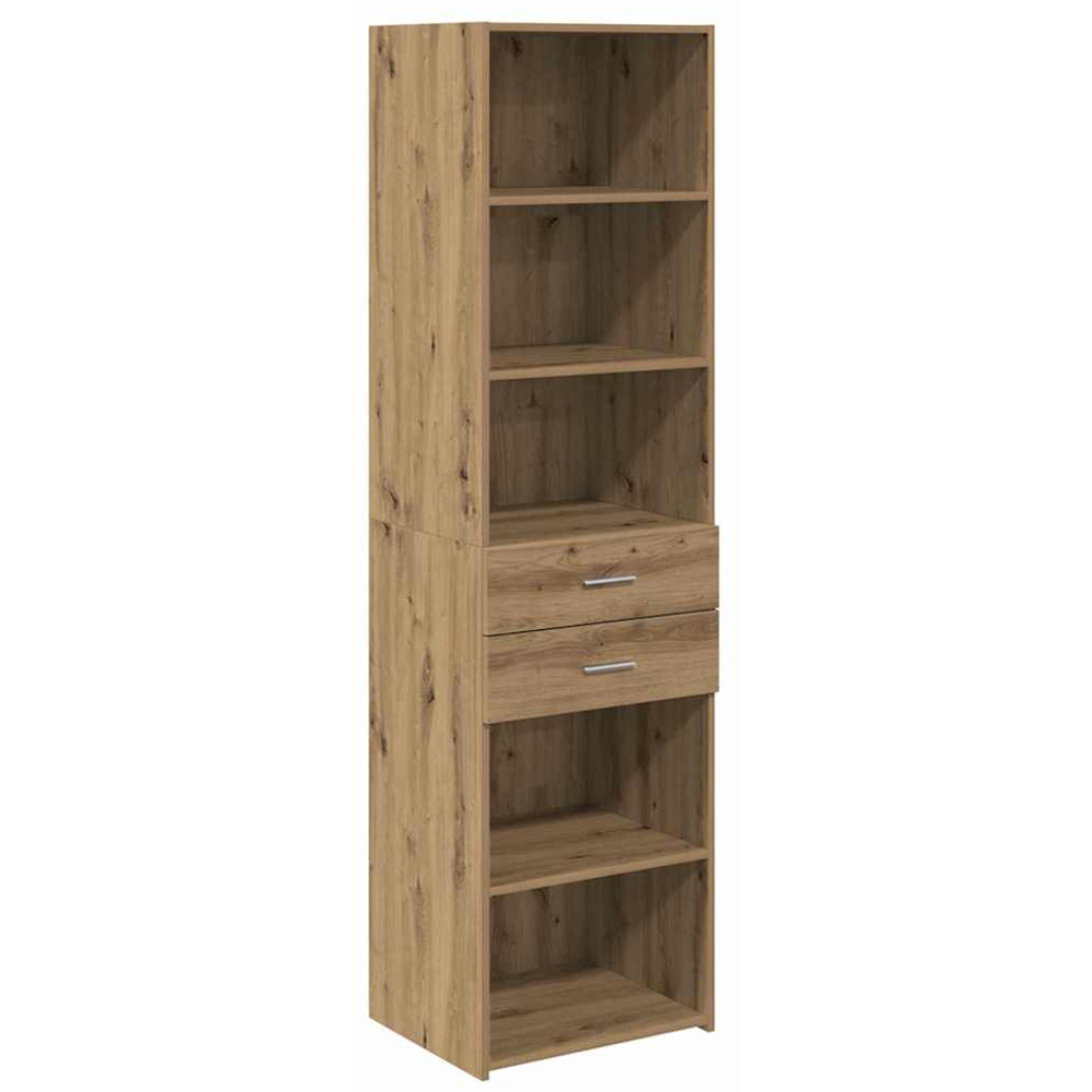 vidaXL 2 Drawer 5 Shelf Artisan Oak Highboard Image 2
