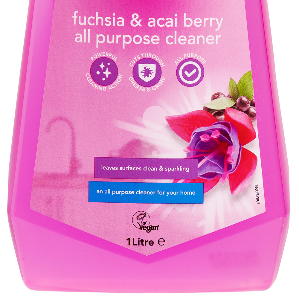 Wilko Fuchsia and Acai Berry All Purpose Cleaner 1L Image 4