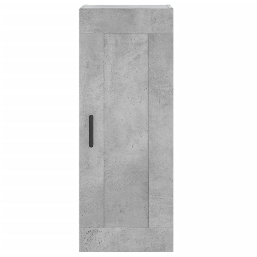 vidaXL Single Door 2 Drawer 2 Shelf Concrete Grey Highboard Image 8