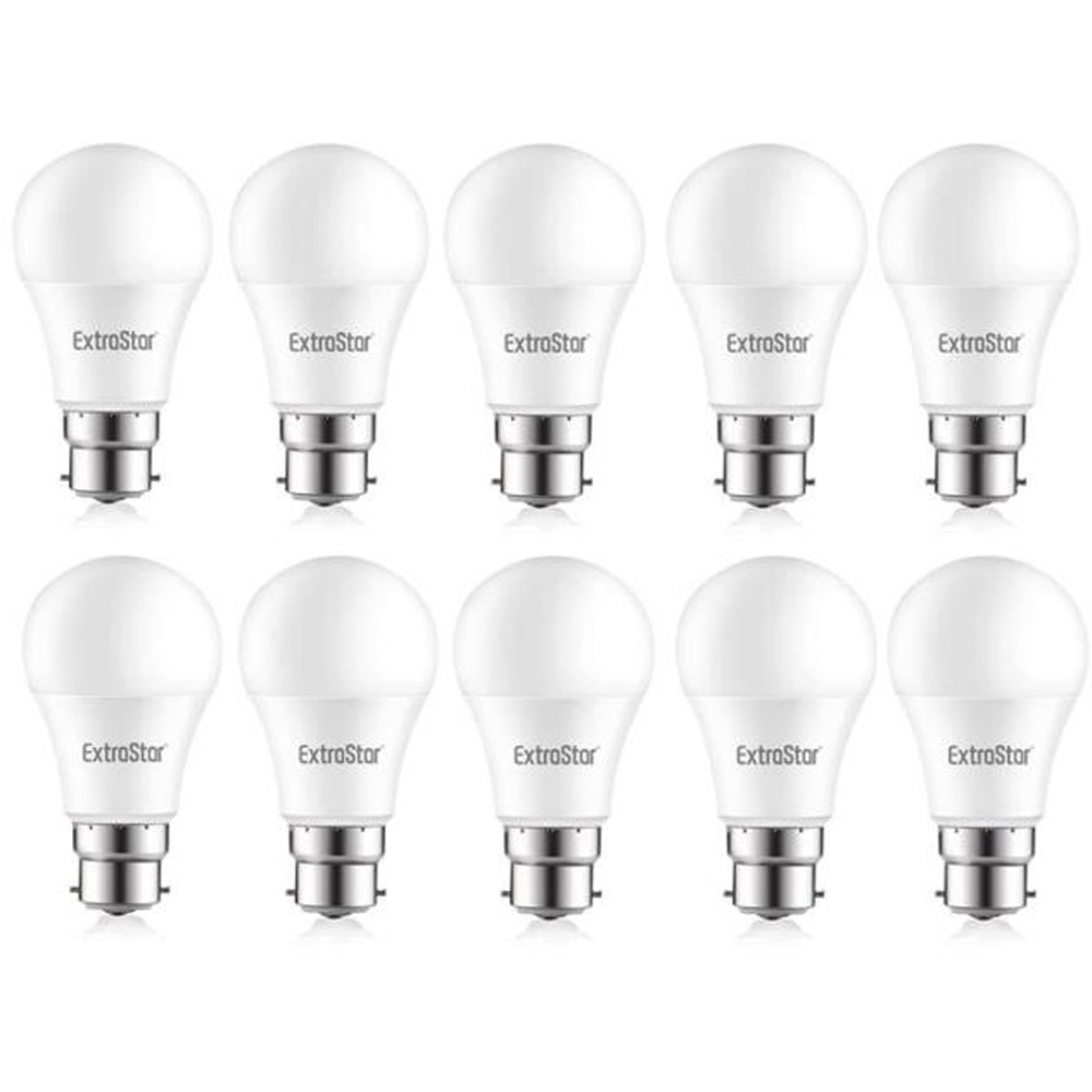 ExtraStar 10 Pack B22 12W Warm White Ball LED Light Bulb Image 1