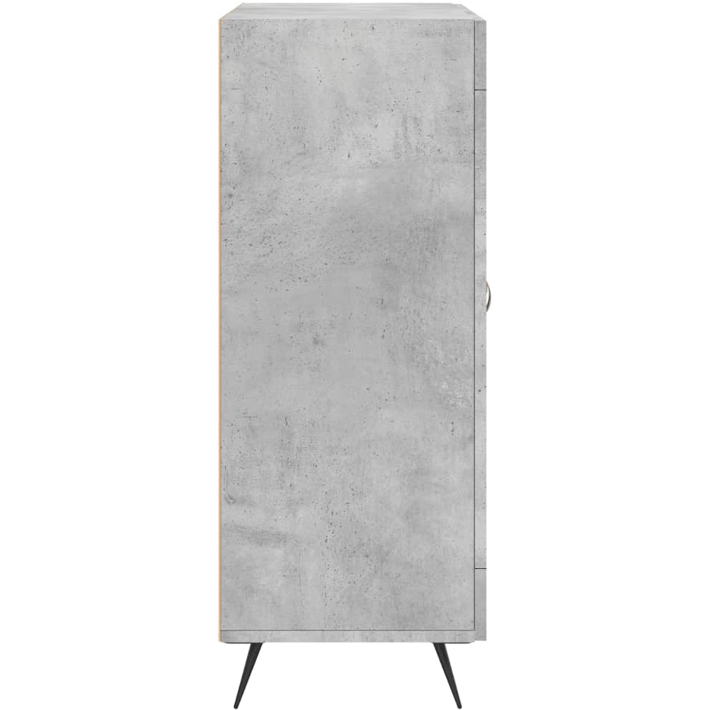 vidaXL 2 Door Concrete Grey Sideboard Image 7