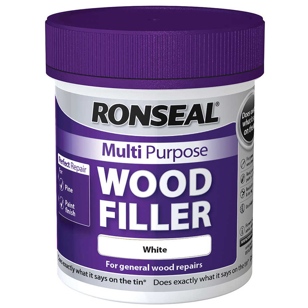 Ronseal Multi Purpose White Wood Filler 250g Image