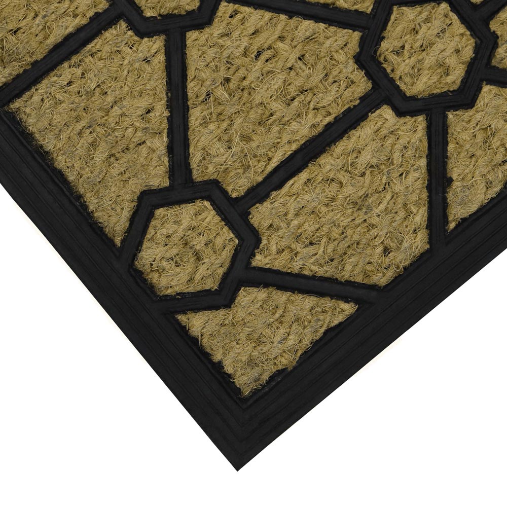 JVL Geometric Woven Tuffscrape Doormat 45 x 75cm Image 3