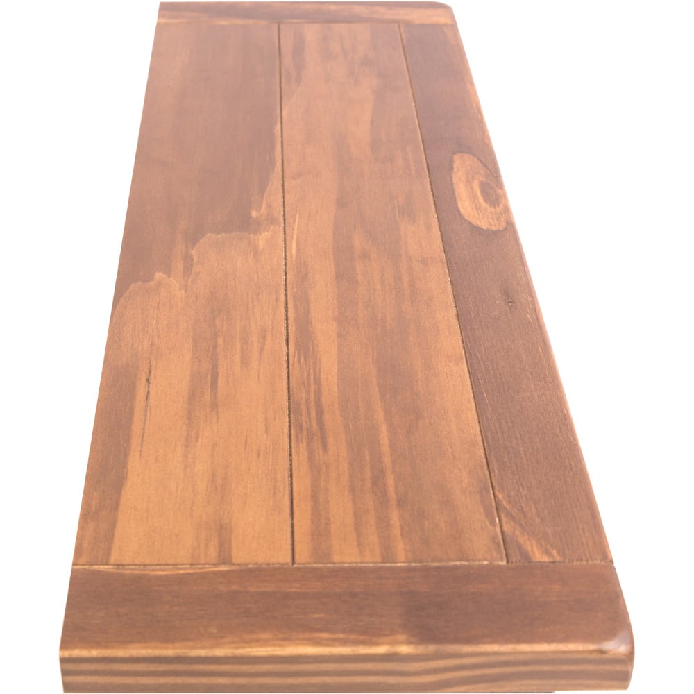 Tirolo 3 Shelf Light Brown Lacquered Bookcase Image 6