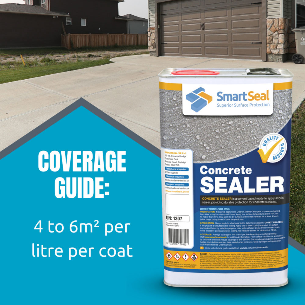 SmartSeal External Concrete Sealer 5L 4 Pack Image 7